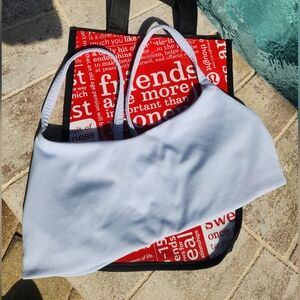 lululemon athletica Lilac Light Support Sports Bra/tote Bag Size 8/10